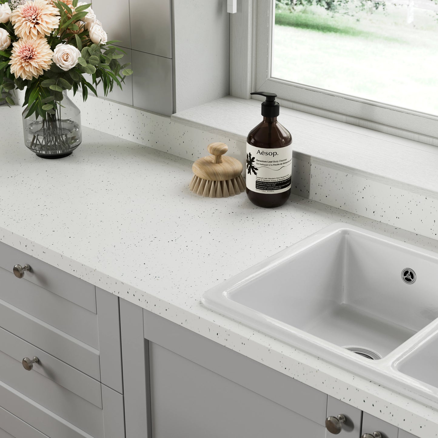 Lamura - 40mm Andromeda White Laminate