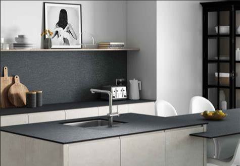 Zenith - 12mm Compact Laminate Worktops Anthracite Metal