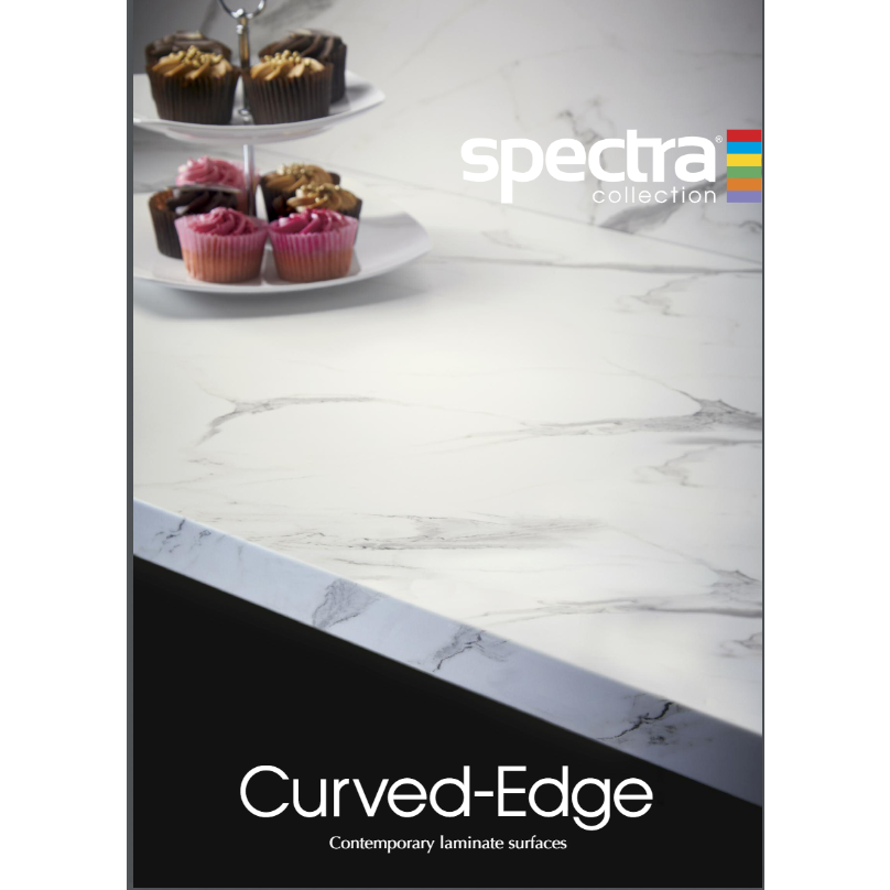 Spectra - 40mm Grey Peppered Spark Curved Edge
