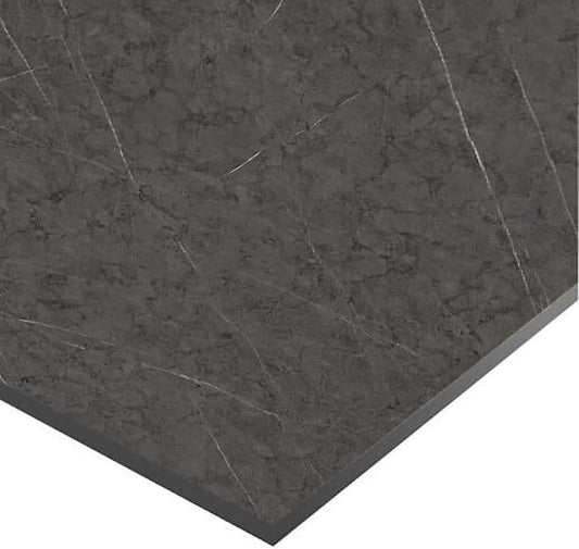 Zenith - 12mm Compact Laminate Worktops - Cloudy Nova - Extra Matt - Dark Grey Core