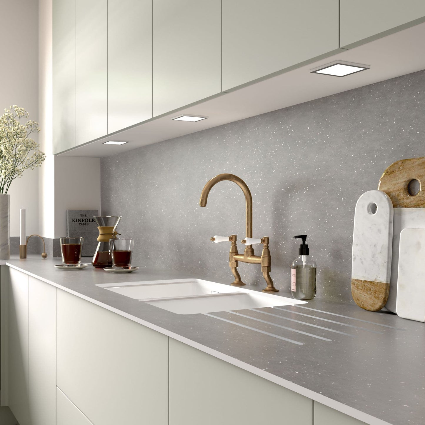 Zenith - 12mm Compact Laminate Worktops - Tectonica Fizzy
